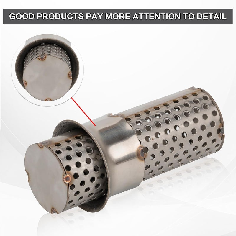 RIDLOG Motorcycle DB Killer 51mm Universal Muffler Silencer Baffle Removable Noise Eliminator Motorcycle Exhaust Pipe Muffler Fit for Harley Honda Kawasaki Suzuki Yamaha (Air Hole Model) - Image 3